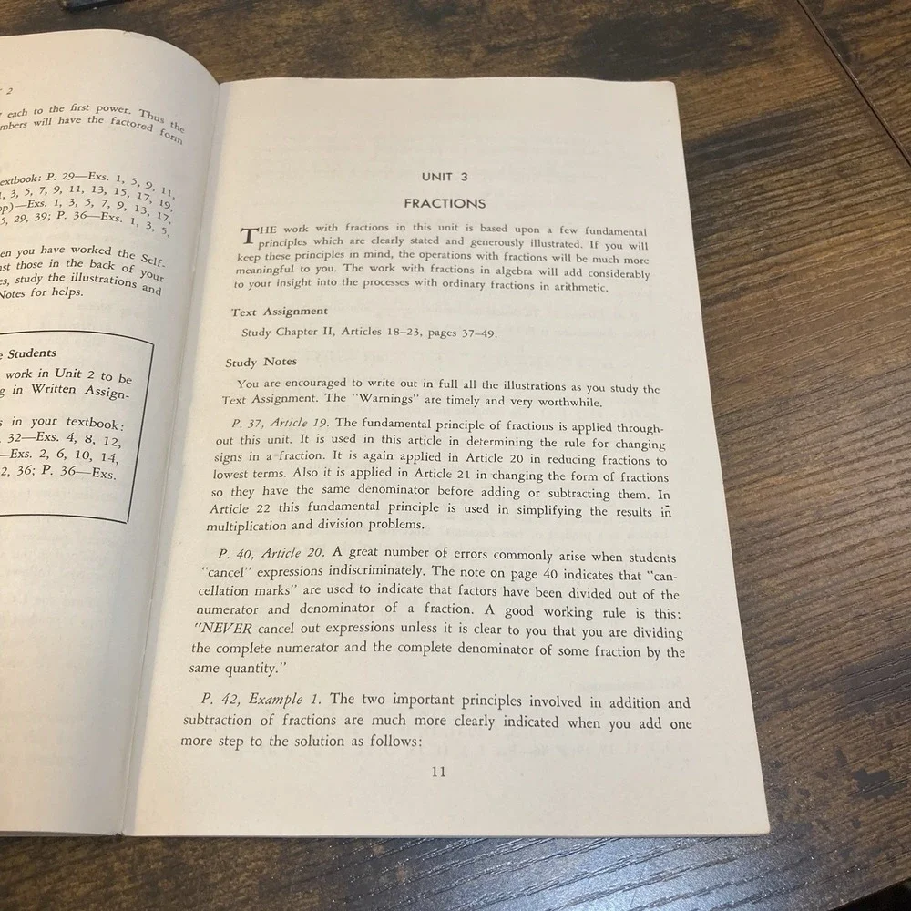 College Algebra Armed Forces Institute Study Guide Book 1952 Madison 3 Wisconsin